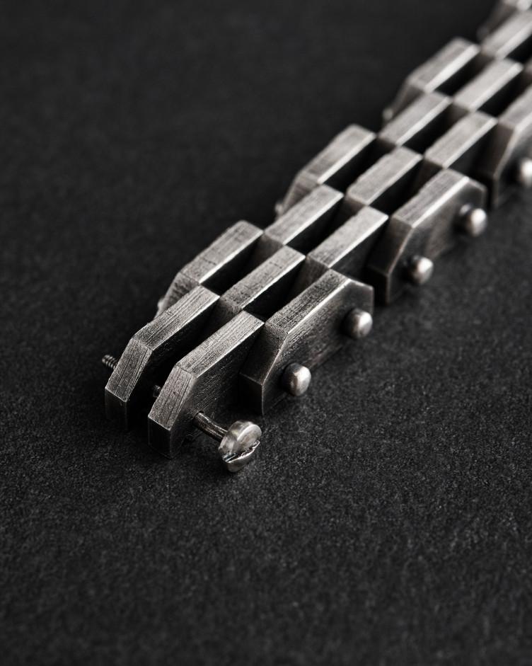 Armband TRACK in Sterlingsilber 9