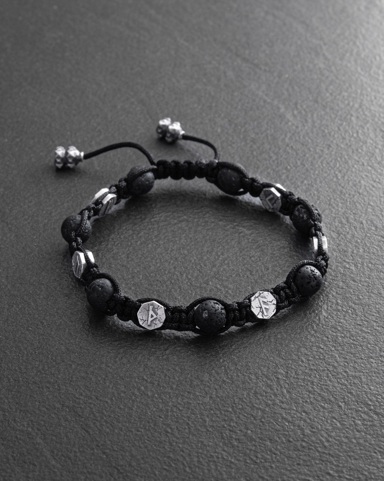 Herrenarmband RUNES (Lava)
