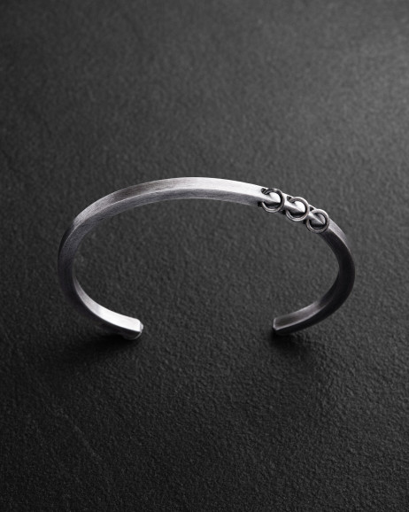 Armreif DENKEN in Sterlingsilber