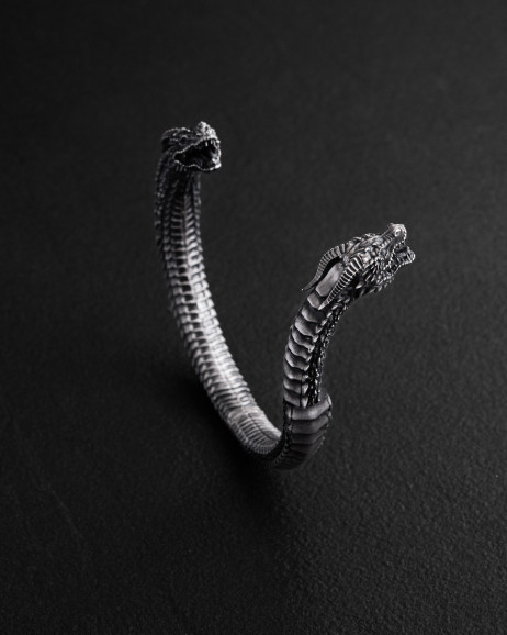 Armreif KAMPF DER DRACHEN in Sterlingsilber 8