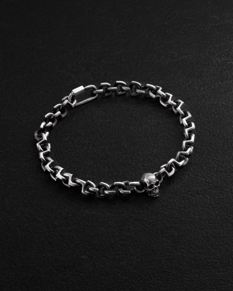 Armband SCHÄDEL in Sterlingsilber