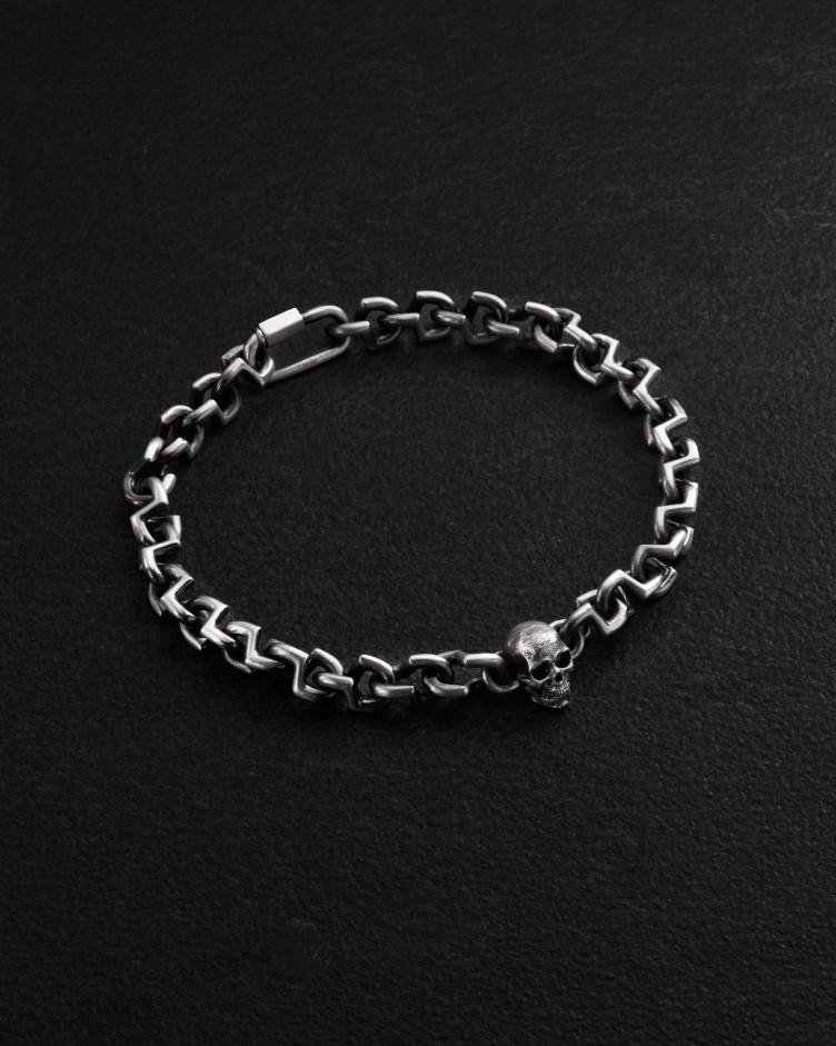 Armband SCHÄDEL in Sterlingsilber