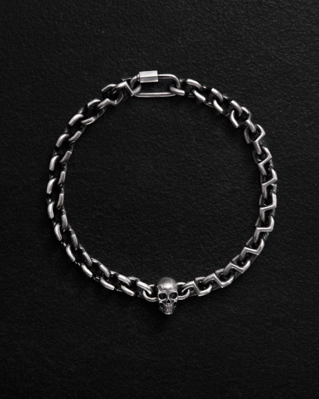 Armband SCHÄDEL in Sterlingsilber 5