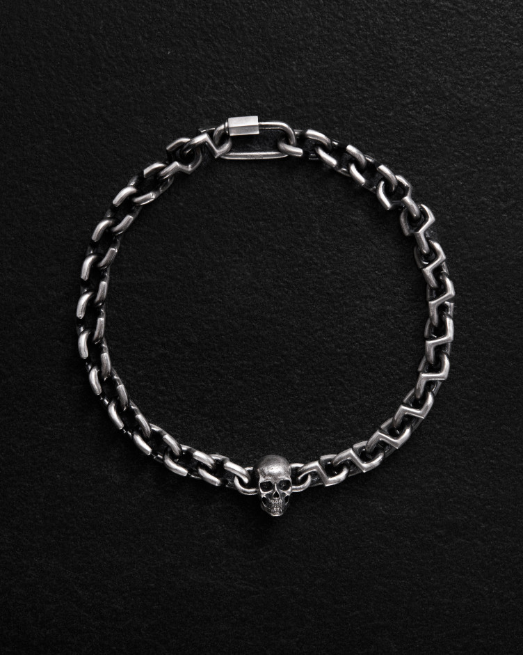 Armband SCHÄDEL in Sterlingsilber 5