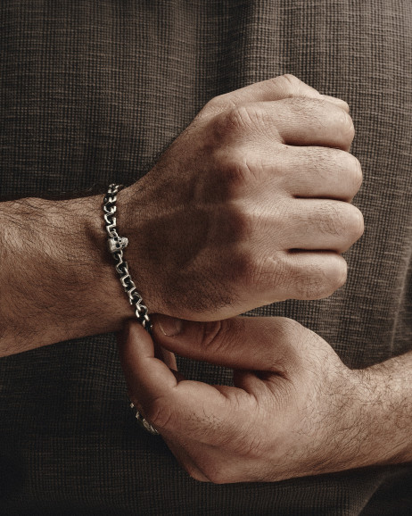 Armband SCHÄDEL in Sterlingsilber 2