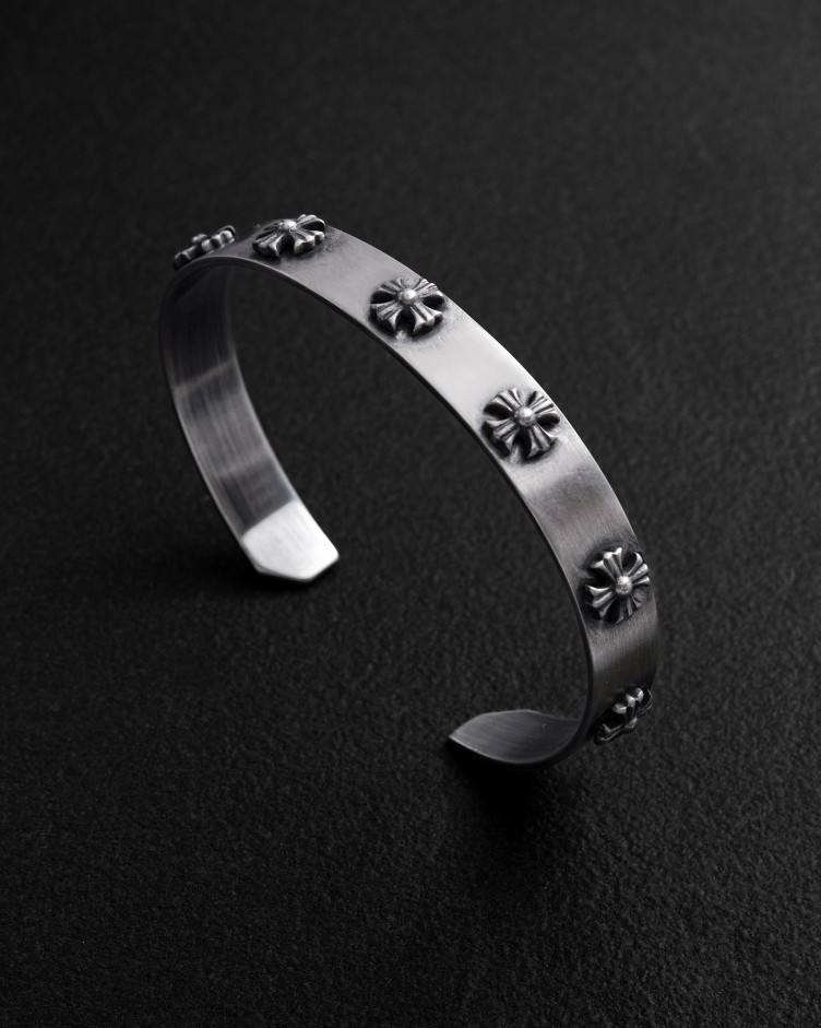 Armreif CROIX DES TEMPLIERS in Sterlingsilber