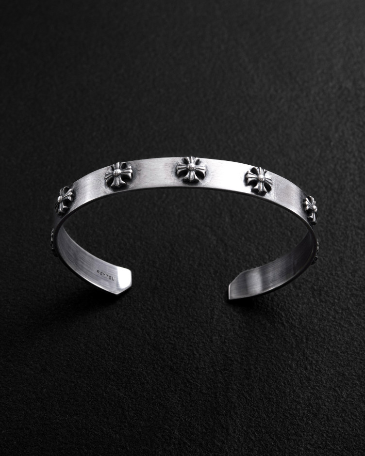 Armreif CROIX DES TEMPLIERS in Sterlingsilber 5