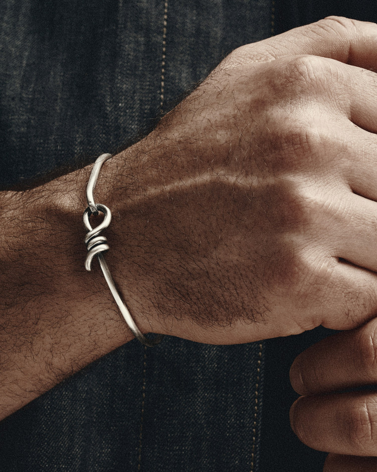 Armreif BOUCLE in Sterlingsilber