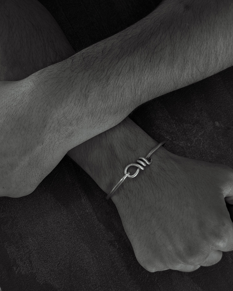 Armreif BOUCLE in Sterlingsilber 2