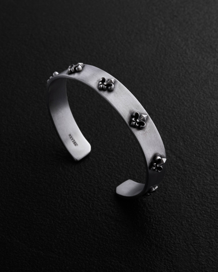 Armreif FLEUR DE LIS in Sterlingsilber