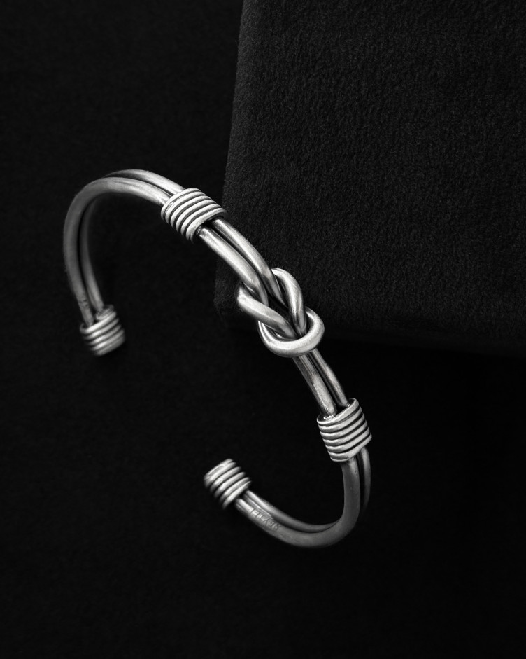 Armreif NODUS in Sterlingsilber