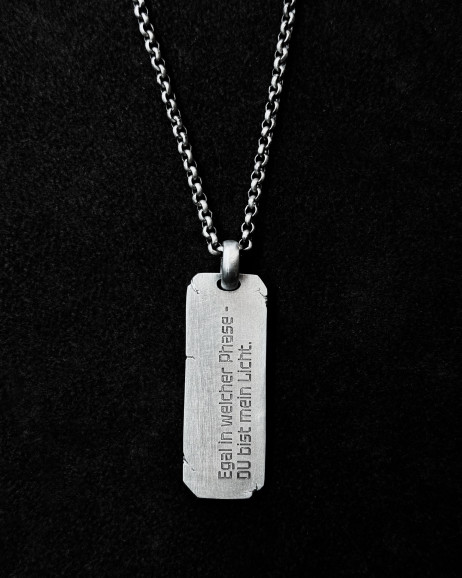 Anhänger DU BIST MEIN LICHT in Sterlingsilber