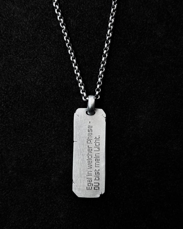 Anhänger DU BIST MEIN LICHT in Sterlingsilber