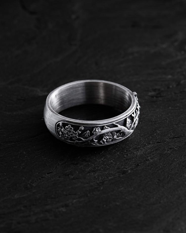 Ring LYKKE in Sterlingsilber (Japanese Hieroglyph) 6
