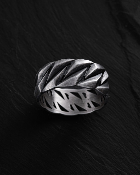 Ring KUBANISCHE KETTE in Sterlingsilber 3