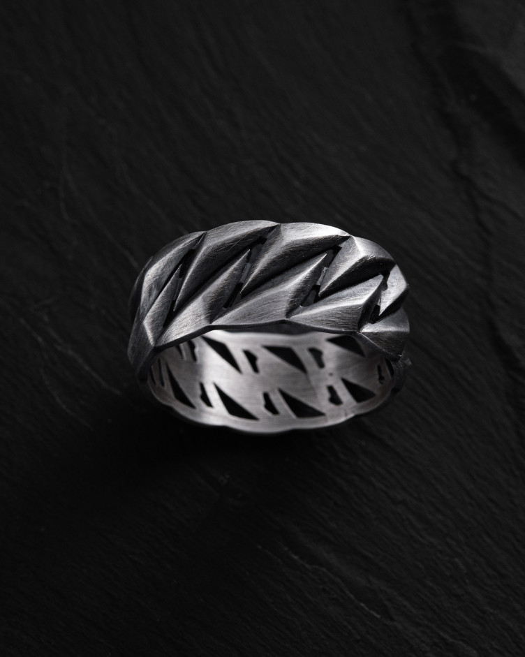 Ring KUBANISCHE KETTE in Sterlingsilber 3