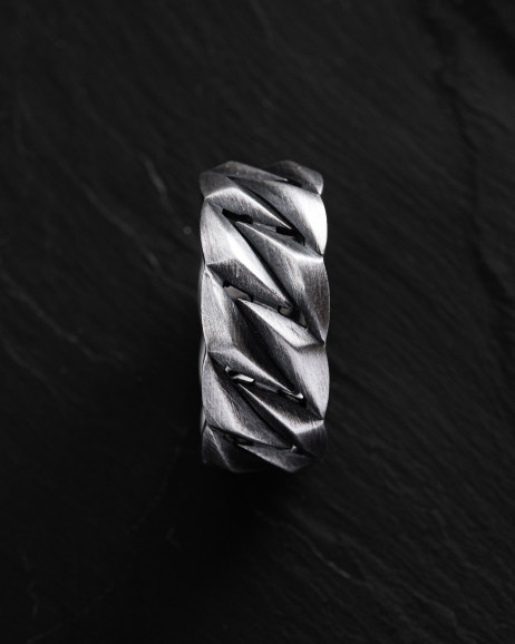 Ring KUBANISCHE KETTE in Sterlingsilber 5