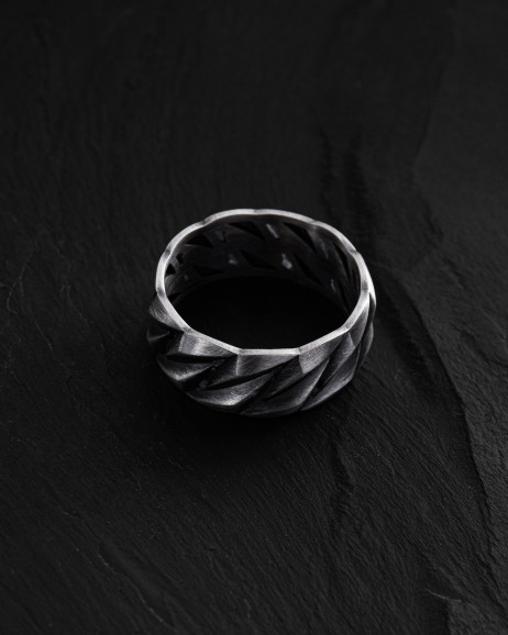 Ring KUBANISCHE KETTE in Sterlingsilber 7