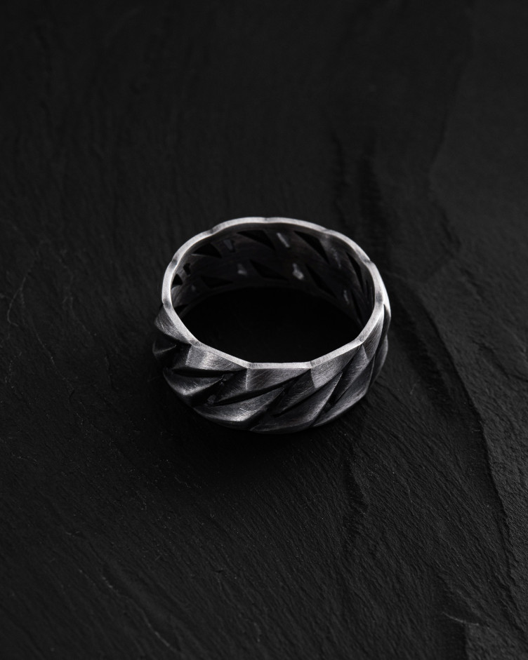 Ring KUBANISCHE KETTE in Sterlingsilber 7