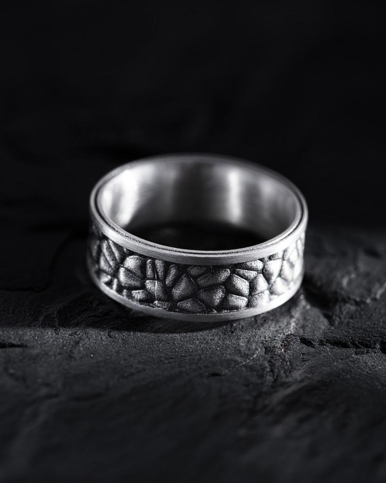 Ring STEINWÄNDE in Sterlingsilber 12