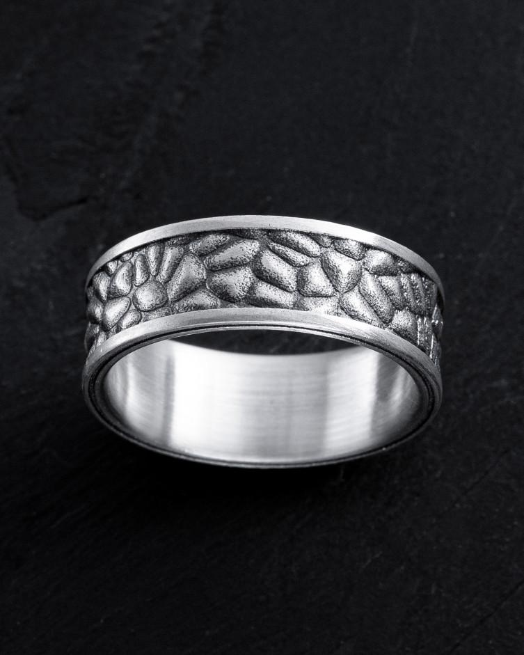 Ring STEINWÄNDE in Sterlingsilber