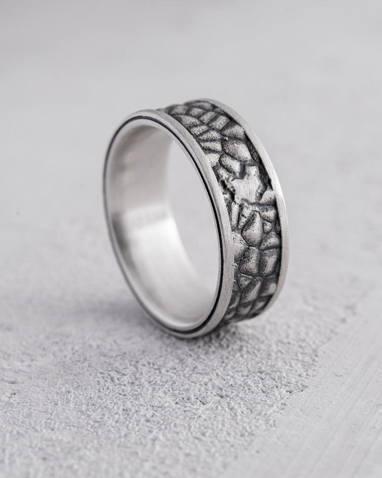 Ring STEINWÄNDE in Sterlingsilber 6