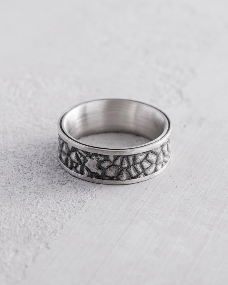 Ring STEINWÄNDE in Sterlingsilber 8