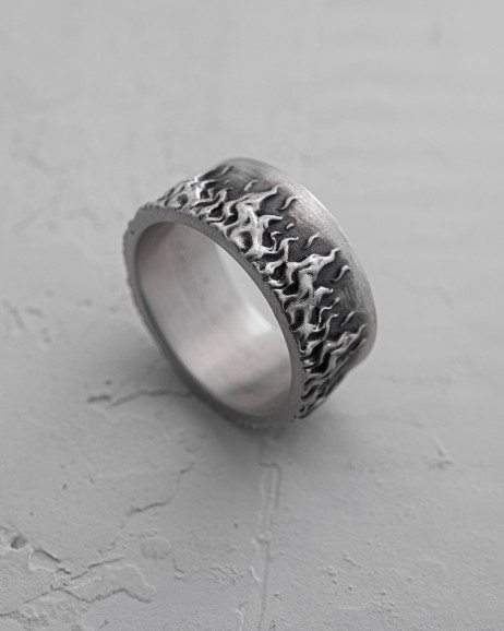 Ring BRENNEN in Sterlingsilber 8