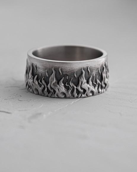 Ring BRENNEN in Sterlingsilber 10