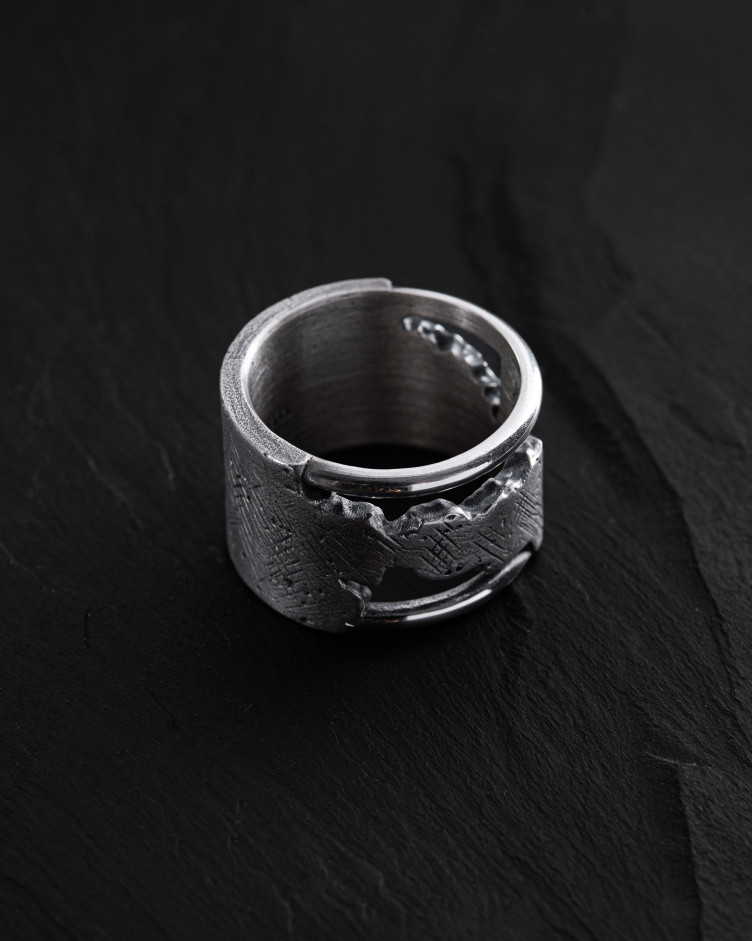 Ring LEISTUNG in Sterlingsilber 6
