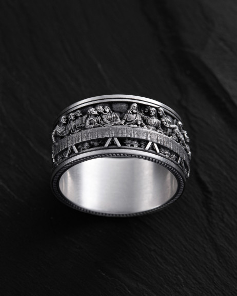Ring DAS LETZTE ABENDMAHL (Leonardo) in Sterlingsilber