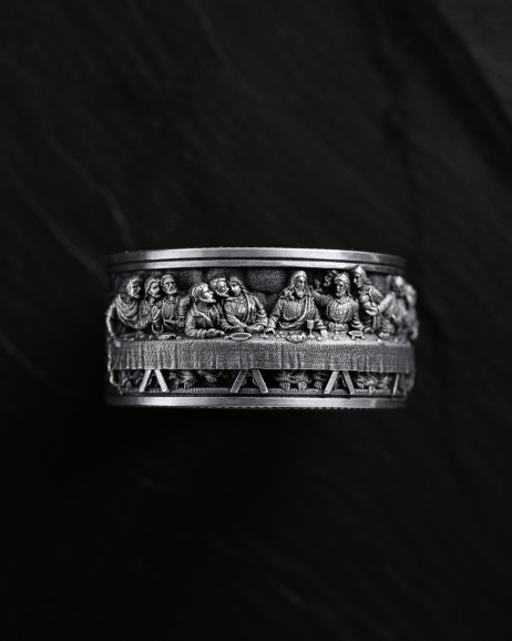 Ring DAS LETZTE ABENDMAHL (Leonardo) in Sterlingsilber 2