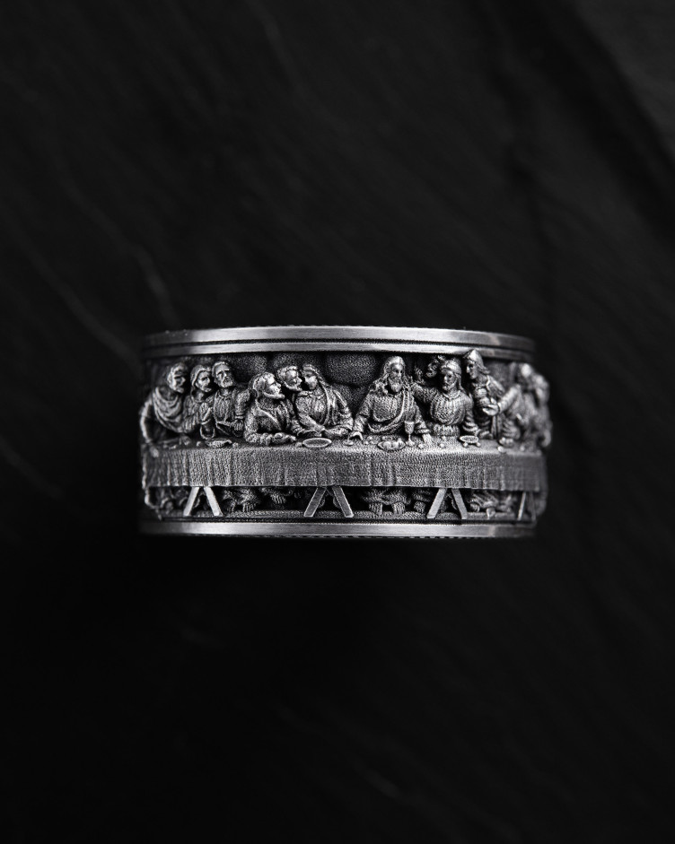 Ring DAS LETZTE ABENDMAHL (Leonardo) in Sterlingsilber 2