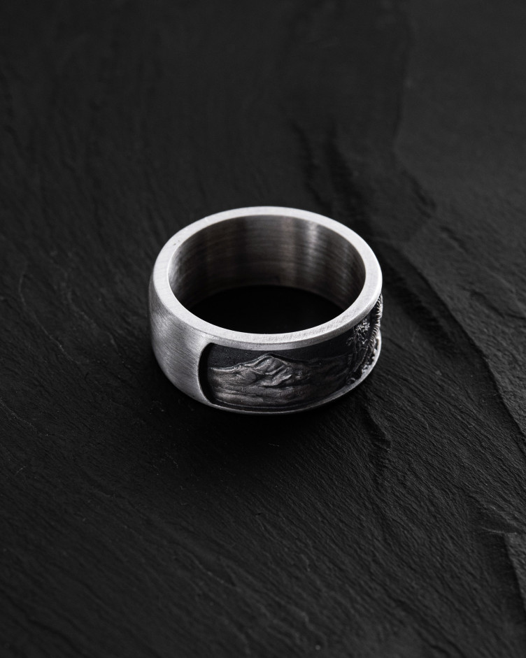 Ring DER KAMPF DER TIGER in Sterlingsilber 2