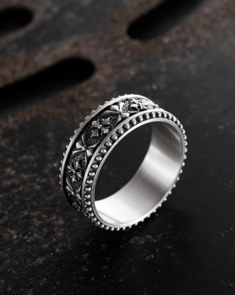 Ring KELTISCHES RITTERMUSTER in Sterlingsilber