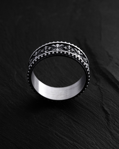 Ring KELTISCHES RITTERMUSTER in Sterlingsilber 9