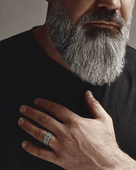 Ring PRAYER TO HAIL MARY in Sterlingsilber 2