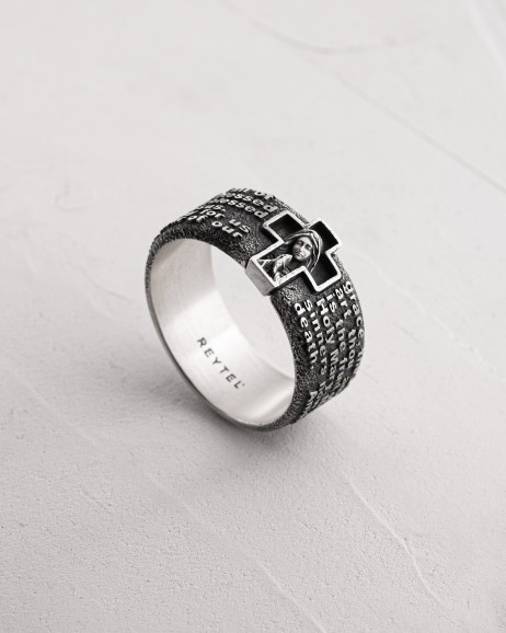 Ring PRAYER TO HAIL MARY in Sterlingsilber 5