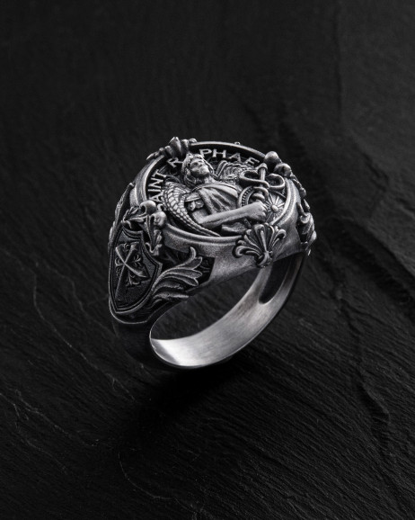 Ring HEILIGER RAPHAEL in Sterlingsilber 3