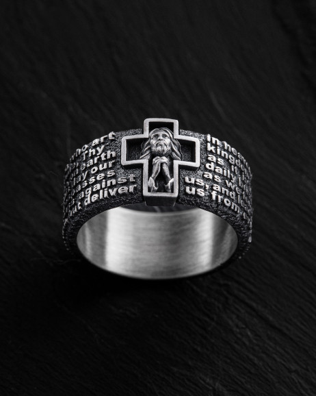 Ring GEBET VATER UNSER in Sterlingsilber 3