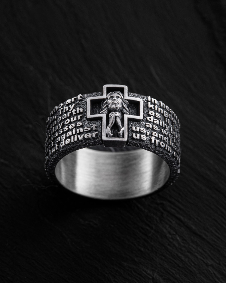 Ring GEBET VATER UNSER in Sterlingsilber 3
