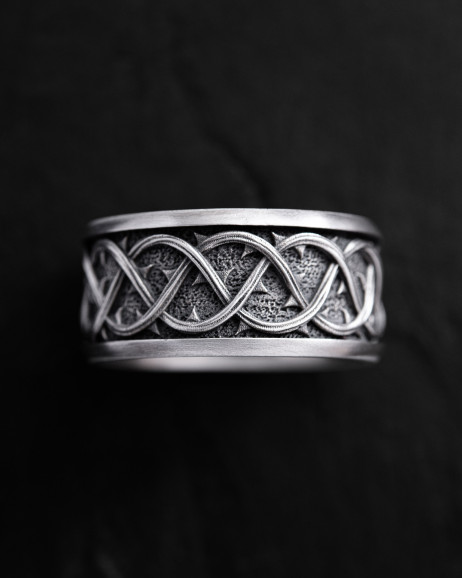Ring THORN CROWN in Sterlingsilber