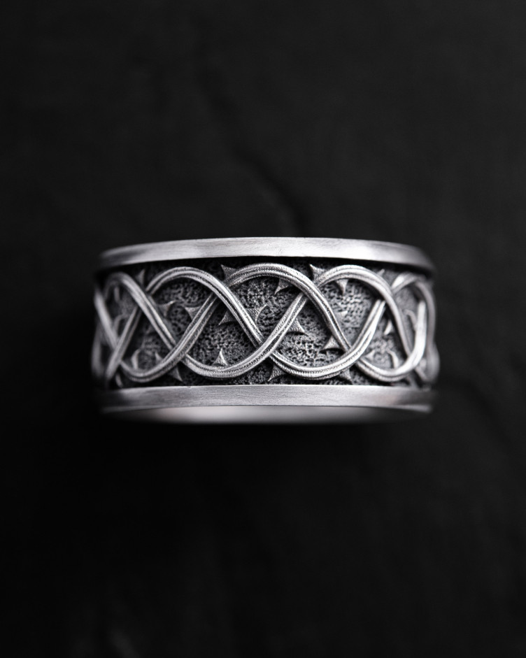 Ring THORN CROWN in Sterlingsilber