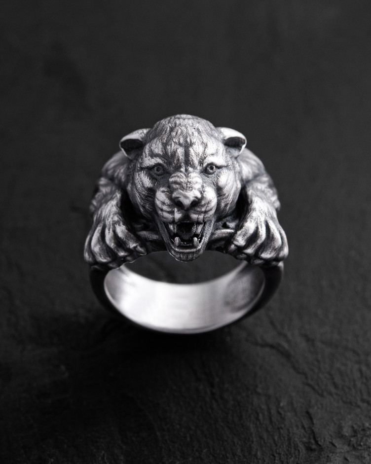 Ring PANTHER in Sterlingsilber