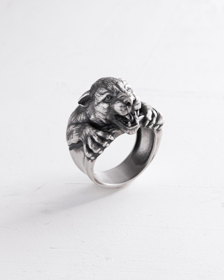 Ring PANTHER in Sterlingsilber 7