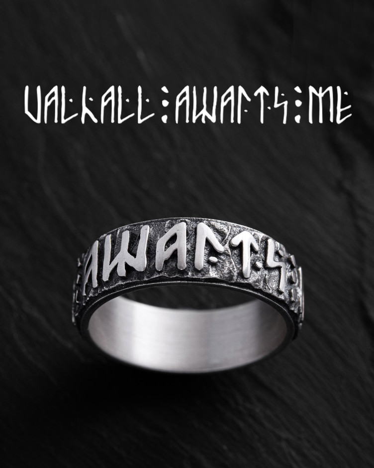 Ring VALHALL AWAITS ME in Sterlingsilber