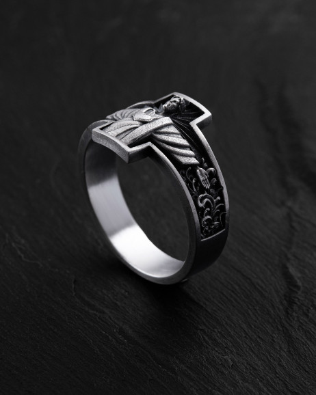 Ring DIOS ES AMOS in Sterlingsilber 3