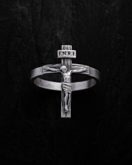 Ring JESUSKREUZ INRI in Sterlingsilber