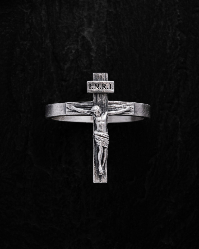 Ring JESUSKREUZ INRI in Sterlingsilber 2