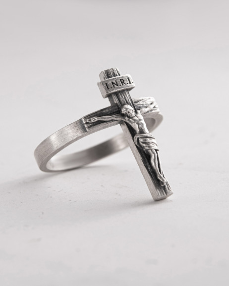 Ring JESUSKREUZ INRI in Sterlingsilber 3